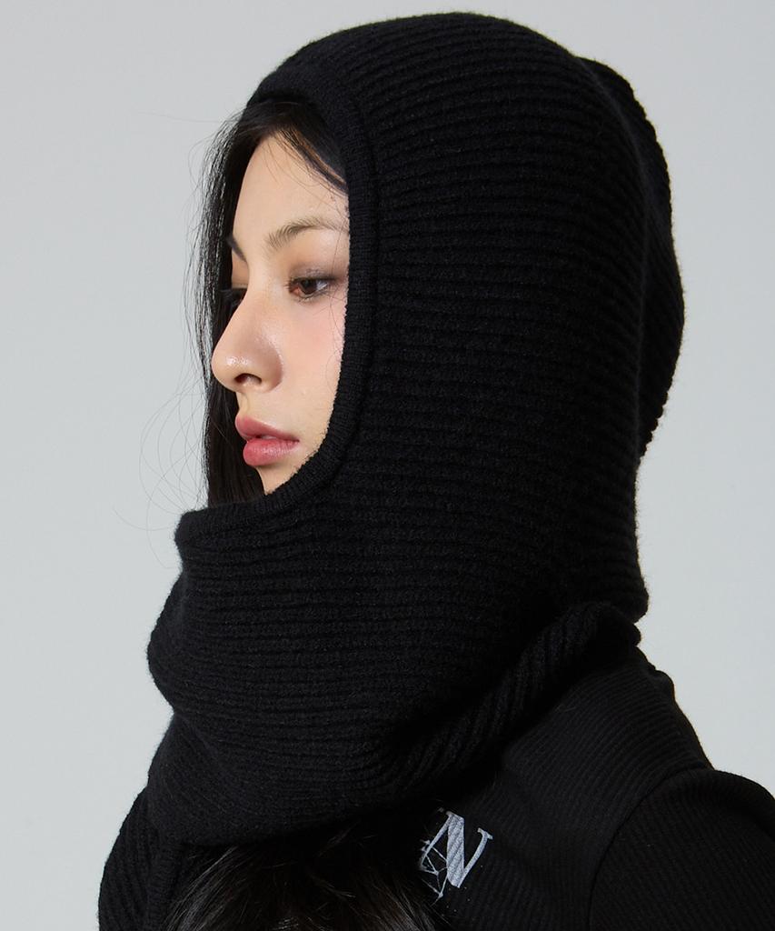 UNKNOWN PLANET Hooded Muffler Balaclava Black