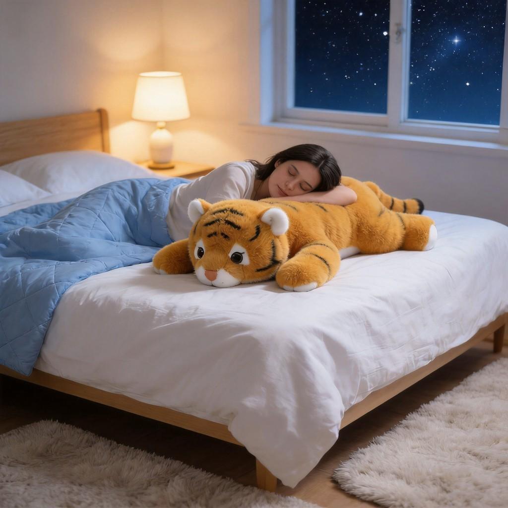 Plush Tiger Toy With Pp Cotton Filling For Kids And Adults Perfect As Birthday Gift
