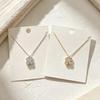 Elegant Designer Four-Leaf Clover Necklace for Women - Versatile, Fashionable, and Super Shiny Clavicle Chain Accessory.