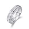 Moissanite 925 Silver Ring: European & American Fashion, Niche Design, Non-Fading, Women’s Cross-Border Ring