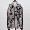 Winter Women Real Rex Rabbit Fur Scarf Natural Soft Chinchila Rex Rabbit Fur Scarves Lady Warm Soft Rex Rabbit Fur Muffler