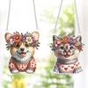 2pcs Animal 2D Flat DIY Special Shape Rhinestone Diamond Art Window Pendants Diamond Painting Set Home Wall Decoration Crafts