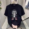 Short Sleeve Cotton Men'S Printed T-Shirt Trend Men'S And Women'S Versatile Crew Neck T-Shirt Men'S