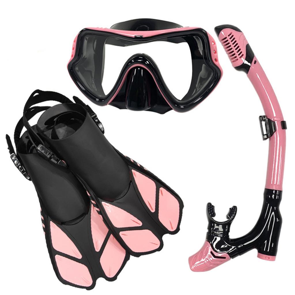 Outdoor Sports Snorkeling Set High-definition Diving Mask Flexible Adjustable Fins Snorkeling Gear