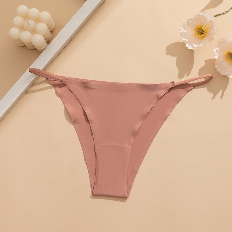 Women's Plus Size Seamless Quick-Dry Breathable Triangle Panties with Cotton Crotch, European Size