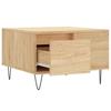  Coffee Table, Sonoma Oak 55x55x36.5 Cm Wood-based Material