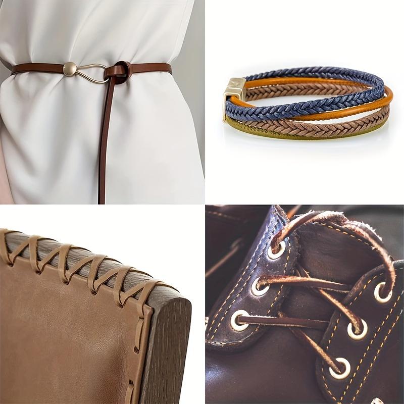 1/4 Inch Wide Leather Strap Flat Leather Straps for Crafts, Tooling, Belt, Garden Tools 2mm Thick 72.5 Inches Long