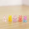 For Earrings Necklace Making Resin Charms Jewelry Findings Gummy Bear Pendant DIY Decoration
