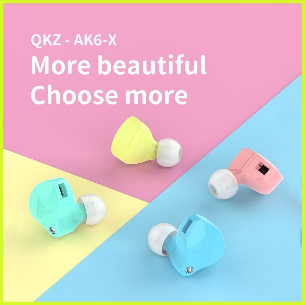 QKZ AK6-X Earphones Copper Driver HiFi Sport In-Ear Headphones for Running Sports with Microphone Headset Wired 2