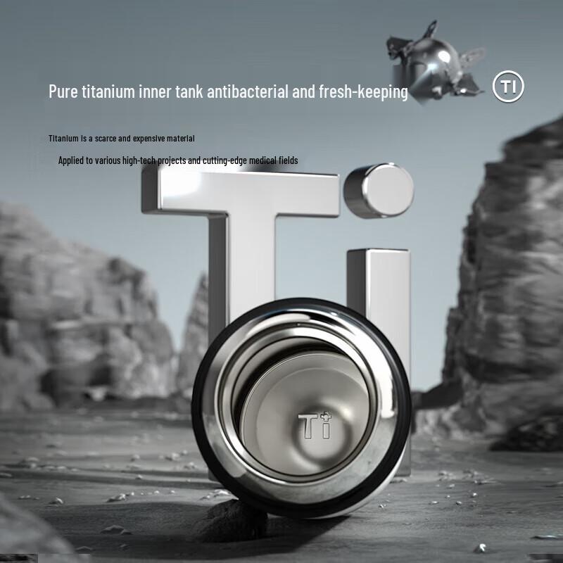 Temeke Pure Titanium Hammered Insulated Cup