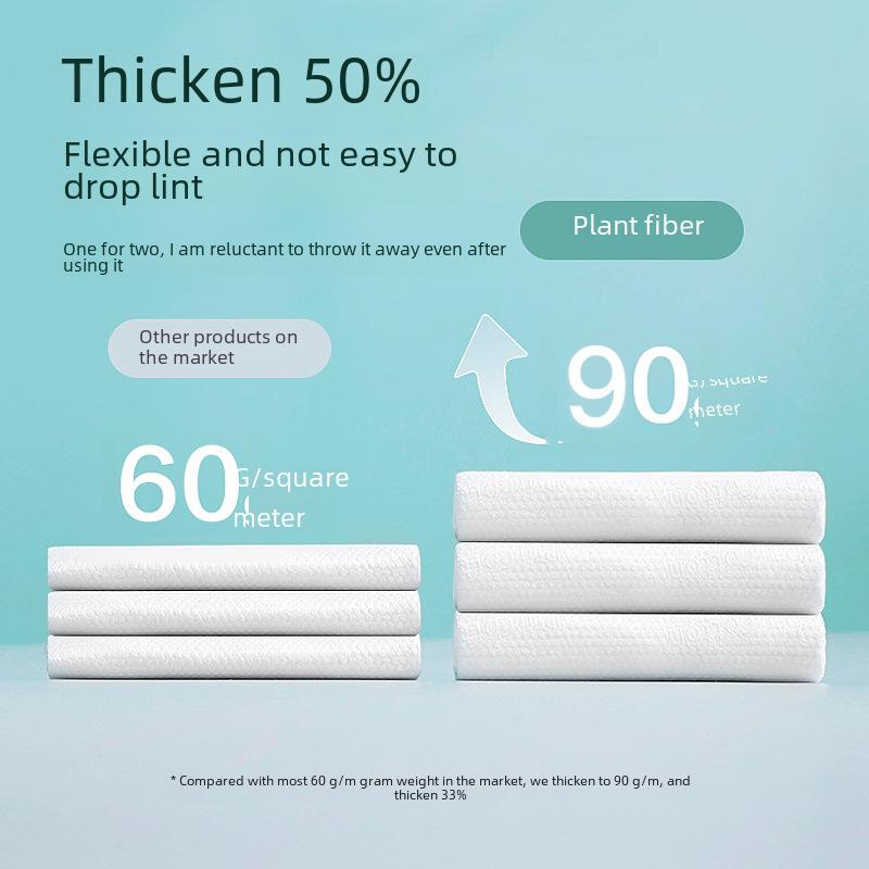 Disposable Thickened Pearl Cleansing Towels: Makeup Remover Wipes, Dry/Wet Cotton Soft Face Towels for Beauty Salons.