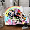 1pc Powerpuff1 Blanket, Gift, for Men and Women, Soft Blanket, Good for Sofa Bed Couch Travel, Lightweight Flannel Blanket