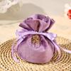 Traditional Drawstring Candy Bag Chinese Wedding Gift Bag Creative Flannel Gift Bag  Party