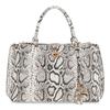 GUESS Sac à main blanc gris clair pour femme - Bianca Girlfriend Satchel Natural 345380
