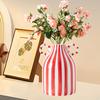 Ceramic Flower Vase Birthday Gift Modern Plants Container Decorative Vase for Farmhouse Entrance Table Shelf Living Room Kitchen