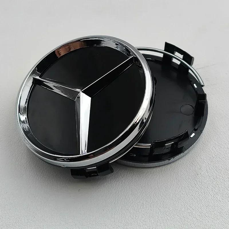 Para Mercedes Benz 4 peças 60mm Calotas Centrais de Roda para Jantes de Carro Para Mercedes Benz A B C E S CLA CLS GLK ML GLA GLB GLC GLE Acessórios DP1