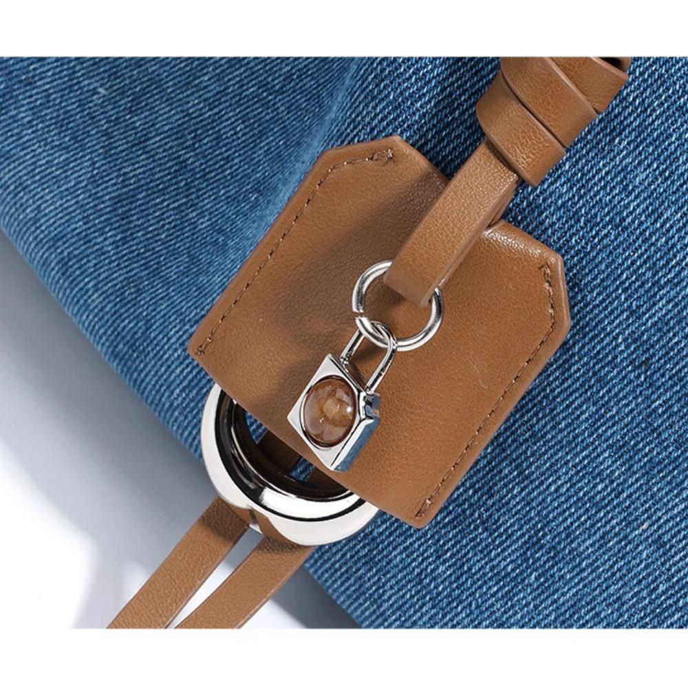 Designer Brand Fashion Women's Denim Handbag Minimalist Crossbody Messenger Lady Pouch Design Tote Shoulder Bag Spring Summer 2026 Collection