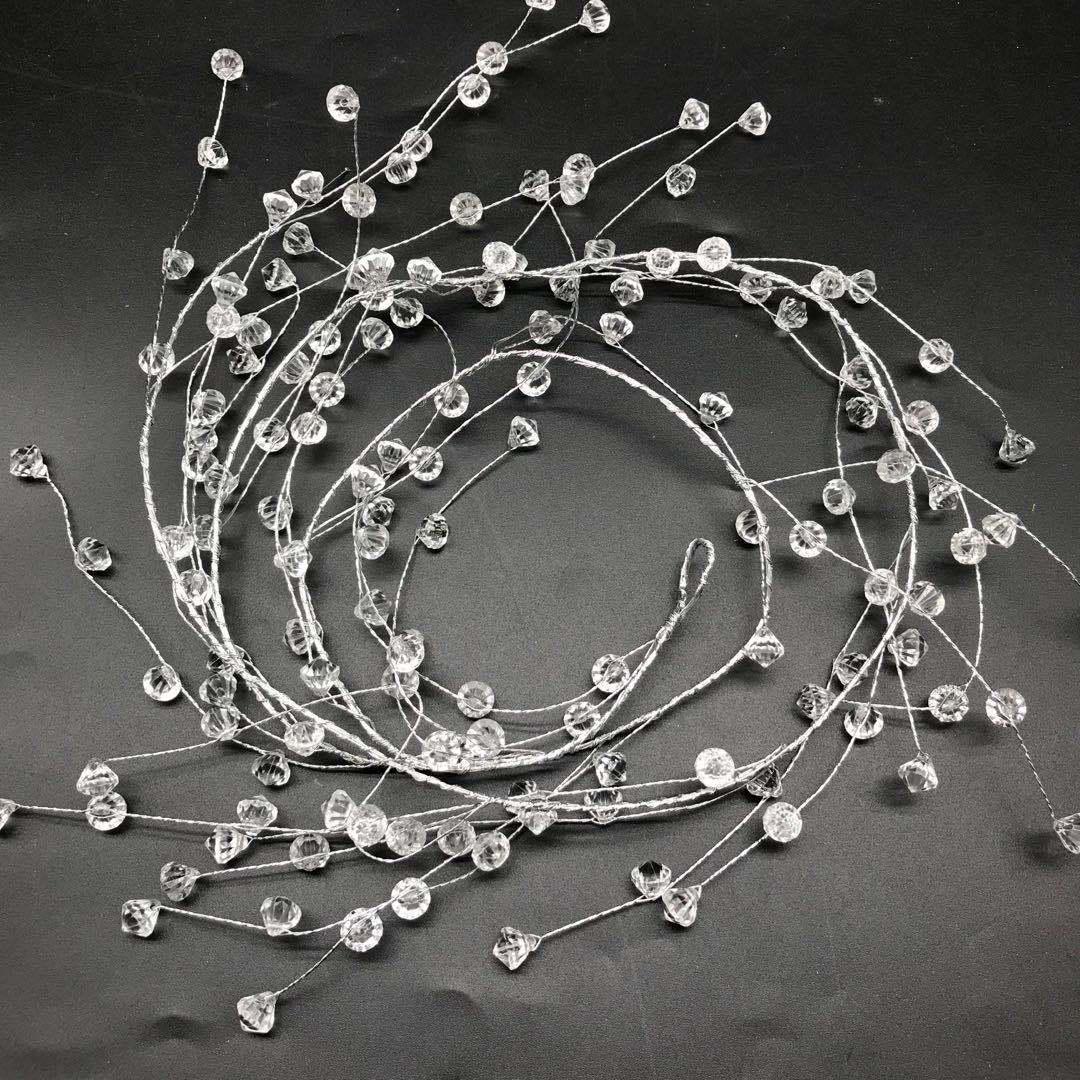 

1 метр акриловая гирлянда в форме капли воды для свадебных украшений