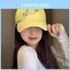 Yellow Embroidered Trendy Cat Baseball Hat For Women Perfect Summer Wear Casual
