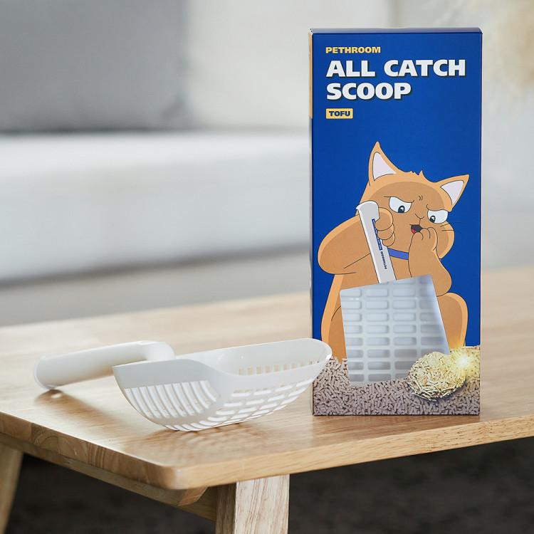 All Catch Scoop (for Tofu Sand, Wood Pellets) Cat Toilet Waste Disposal Sand Shovel