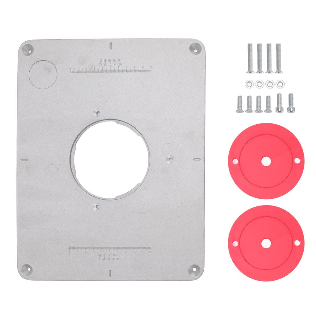 4‑17/32 tommers aluminiumsoverfresbord innsatsplate for 625 624 for Bosch 1611 1615 for FEINRT 1800 for