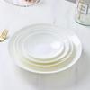 Jingdezhen Pure White Round Ceramic Deep Plates