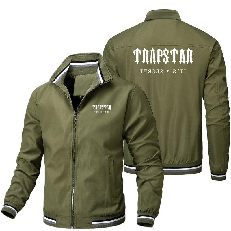Buy Jacket Spring and Autumn Men's TRAPSTAR Brand Zipper Bike Jacket