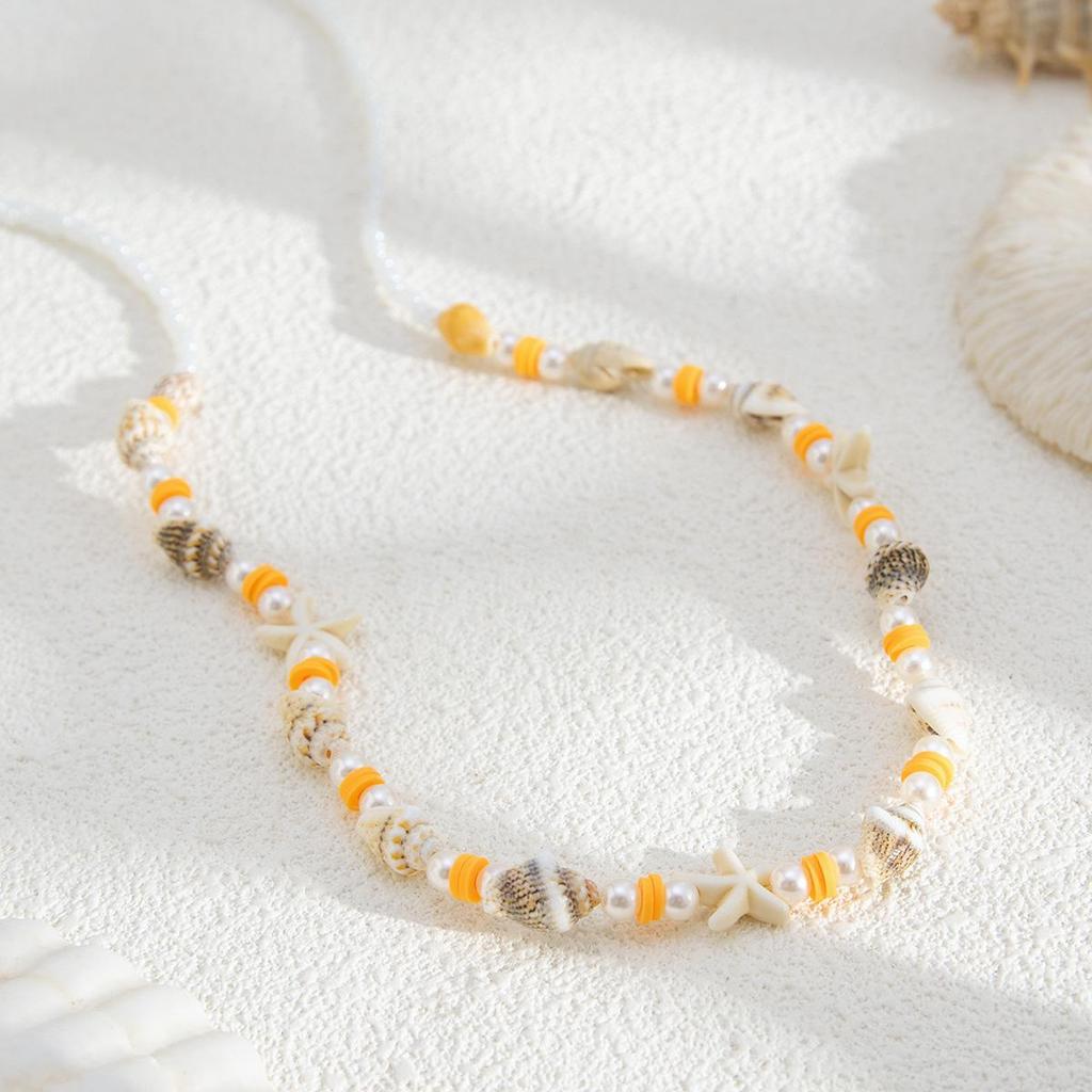 Beach Bikini Pearl Conch Waist Chain Bohemian Geometric Vacation Beach Sexy Acrylic Rice Beads Belly Body Chain Summer Jewelry