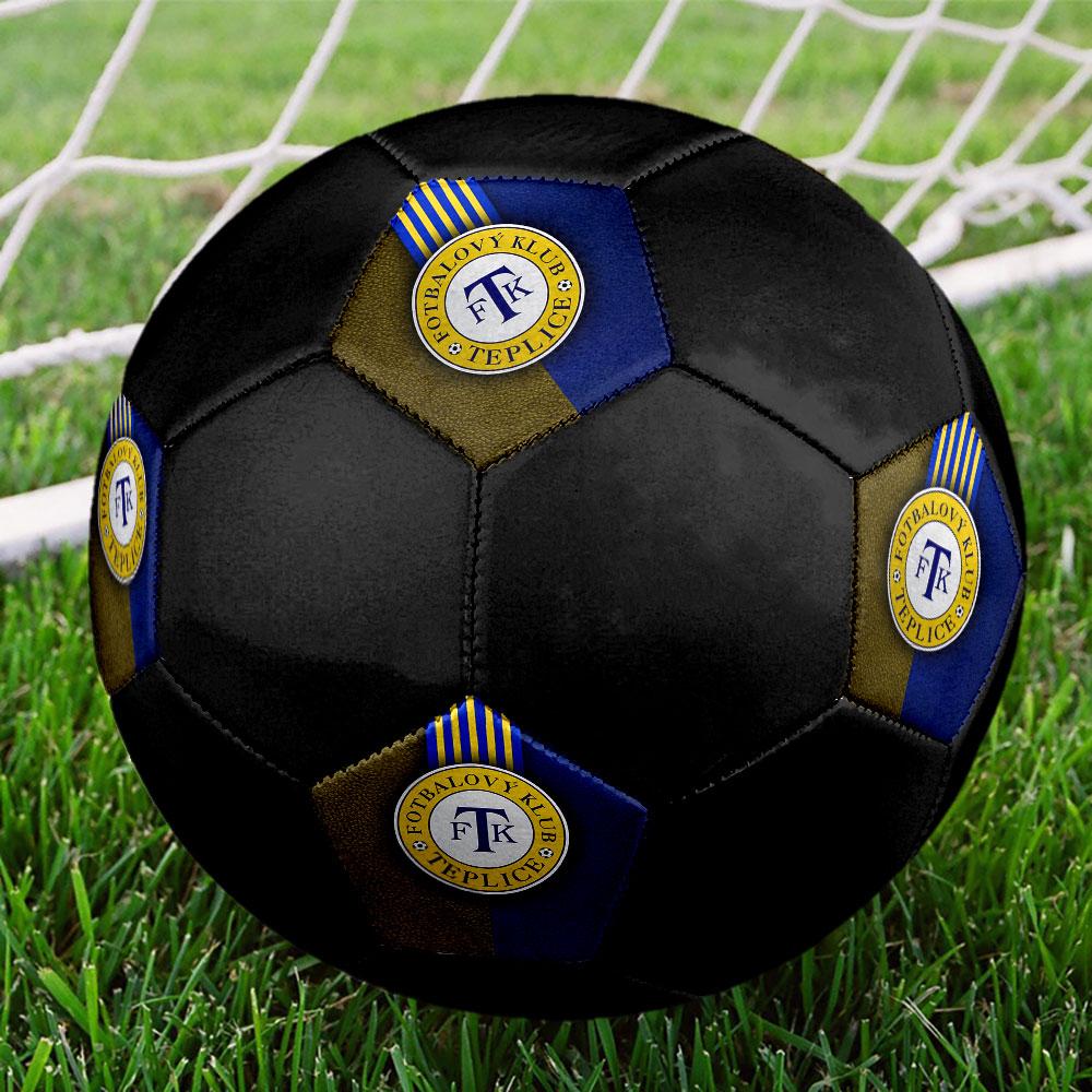 Football Club Teplice Size 5 Soccer Ball, Machine-Stitched PVC, Durable & High Bounce, All Ages Fit, Fan Merchandise, Matches & Outdoor Use.