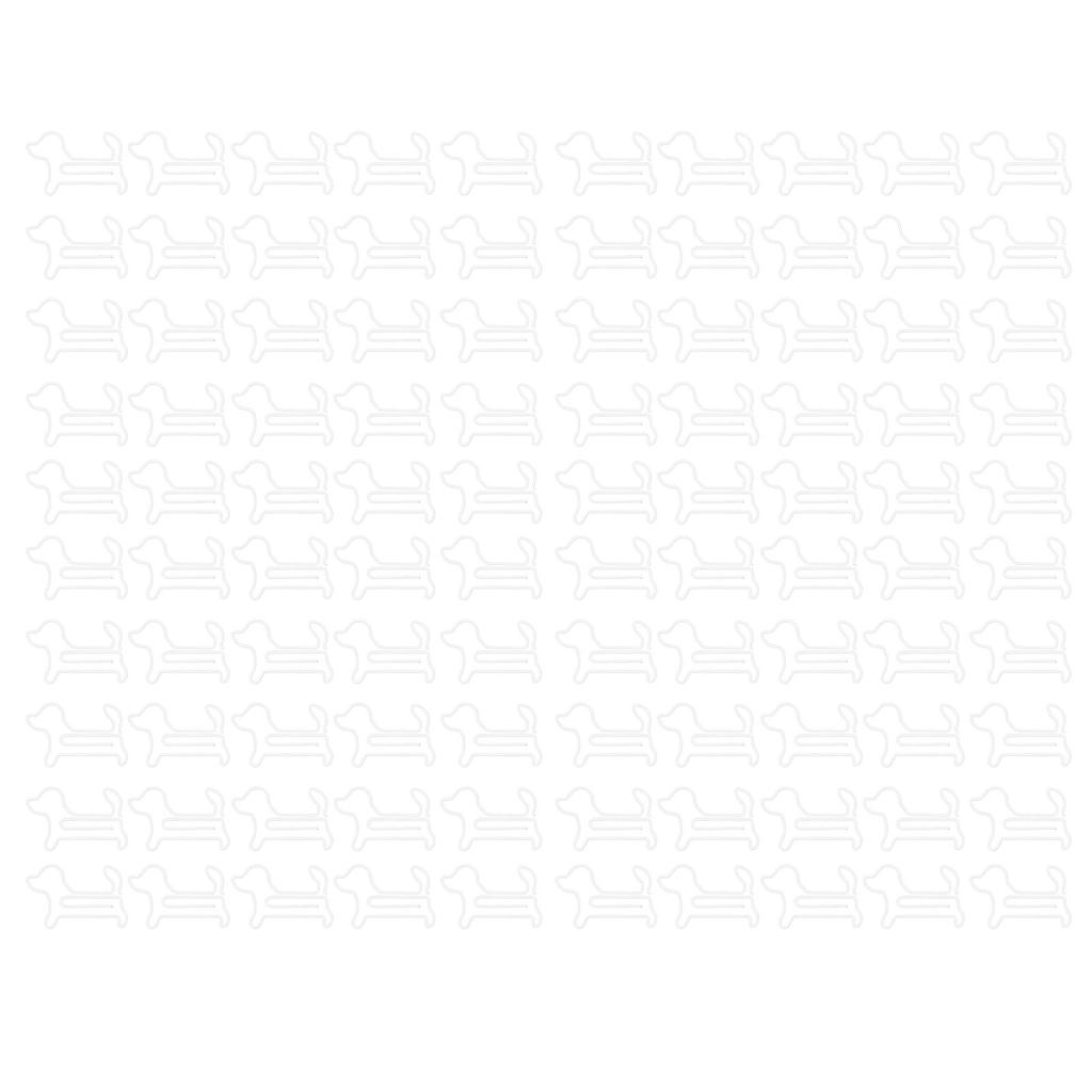 100 sztuk spinaczy do papieru w kształcie psa, antypoślizgowe, wykwintne, urocze spinacze do papieru do biura szkolnego