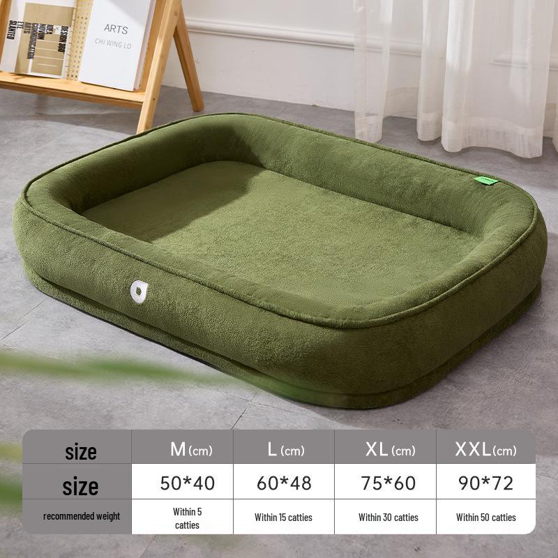 

Уютная лежанка для собаки из флиса Cozy Cloud - Теплая и приятная для кожи, для собак малых и средних пород, подходит для всех сезонов. Extra Large темно-зеленого