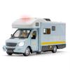 1:32 Kreslených Medvědů Karavan Hračka Auta Model Slitina Tlakově Odlitá Miniatura Obytný Vůz Dveře Otevřené Cestovní Přívěs pro Děti Narozeninové Dárky