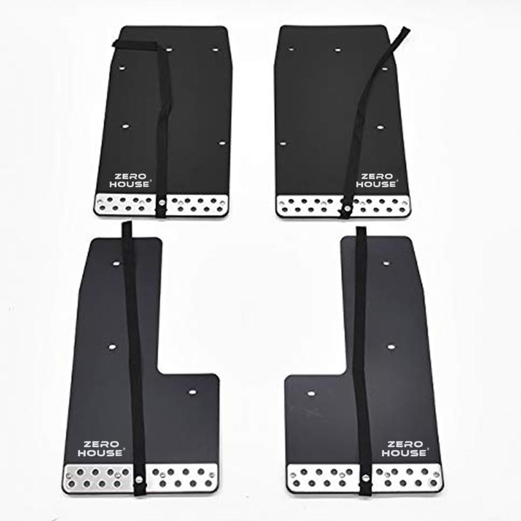 ZERO HOUSE Mud for Toyota Hiace 200 Series Guards/Flaps (Full Set, Black)