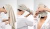 Sauna Towel Hair Turban Pareo Set Beige [Towel4]