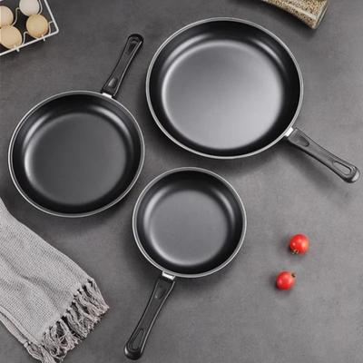 20/25/30cm Mini Bratpfannen-Sets Antihaftpfannen Stahl-Bratpfanne Topf Langlebiges Gusseisen Kochgeschirr Pfannkuchen Eier Bräter Küchenzubehör