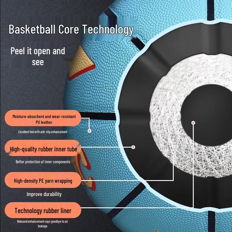 Baloncesto Li-Ning Talla 7 para Adultos Interior/Exterior