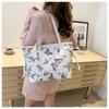 Fashion Printed Butterfly Large Bag for Women 2024 New Style High-end Large-capacity Tote Bag Casual Temperament Shoulder Bag