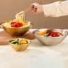 Heat Insulated Ramen Bowl Anti Fall Instant Noodles Bowl Smooth Double Layer Rice Bowl  Restaurant
