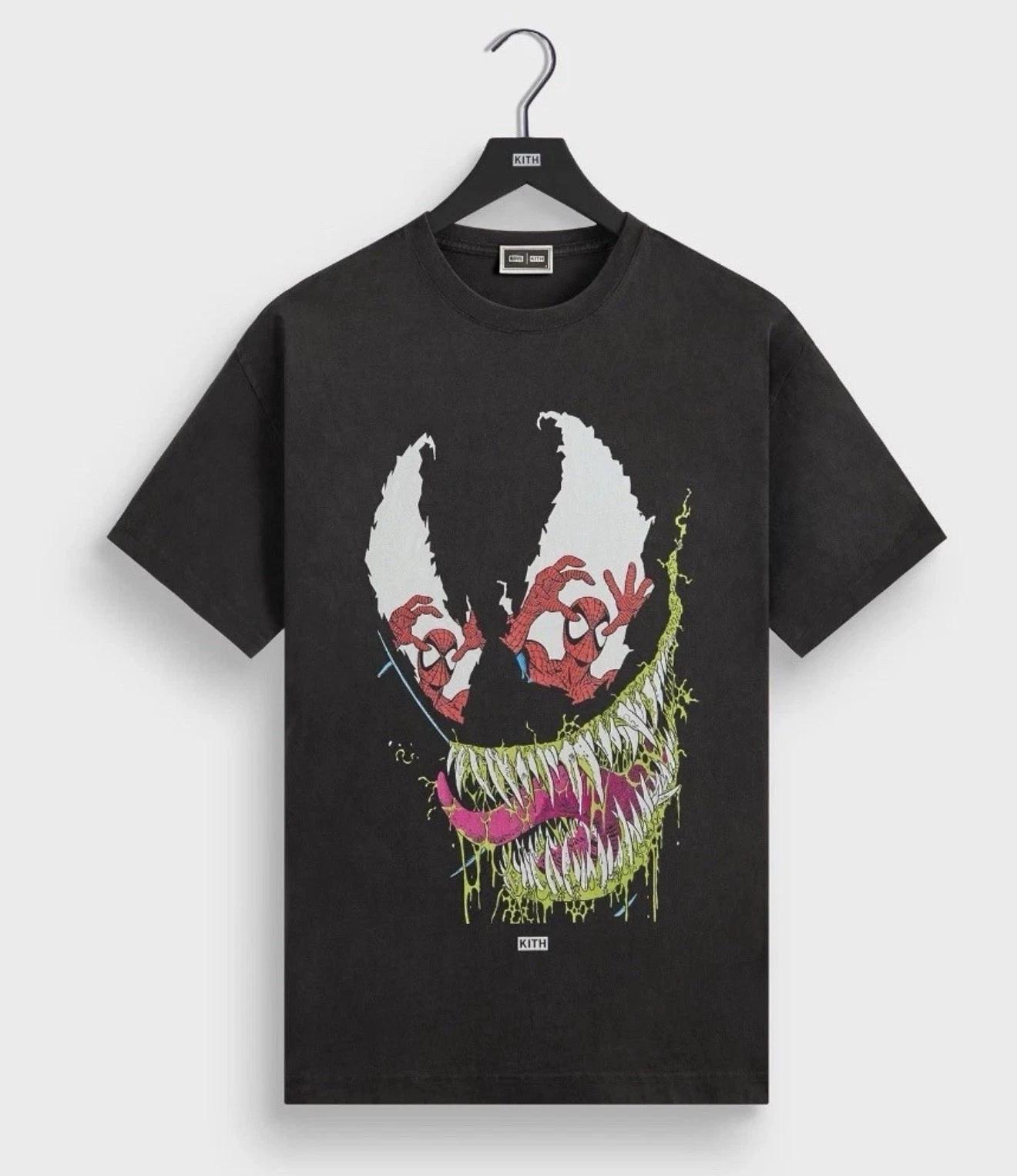 Kith x Marvel Venom Vintage Jones Tee - Black NWT Not Sealed Size (XL) X -Large 2XL
