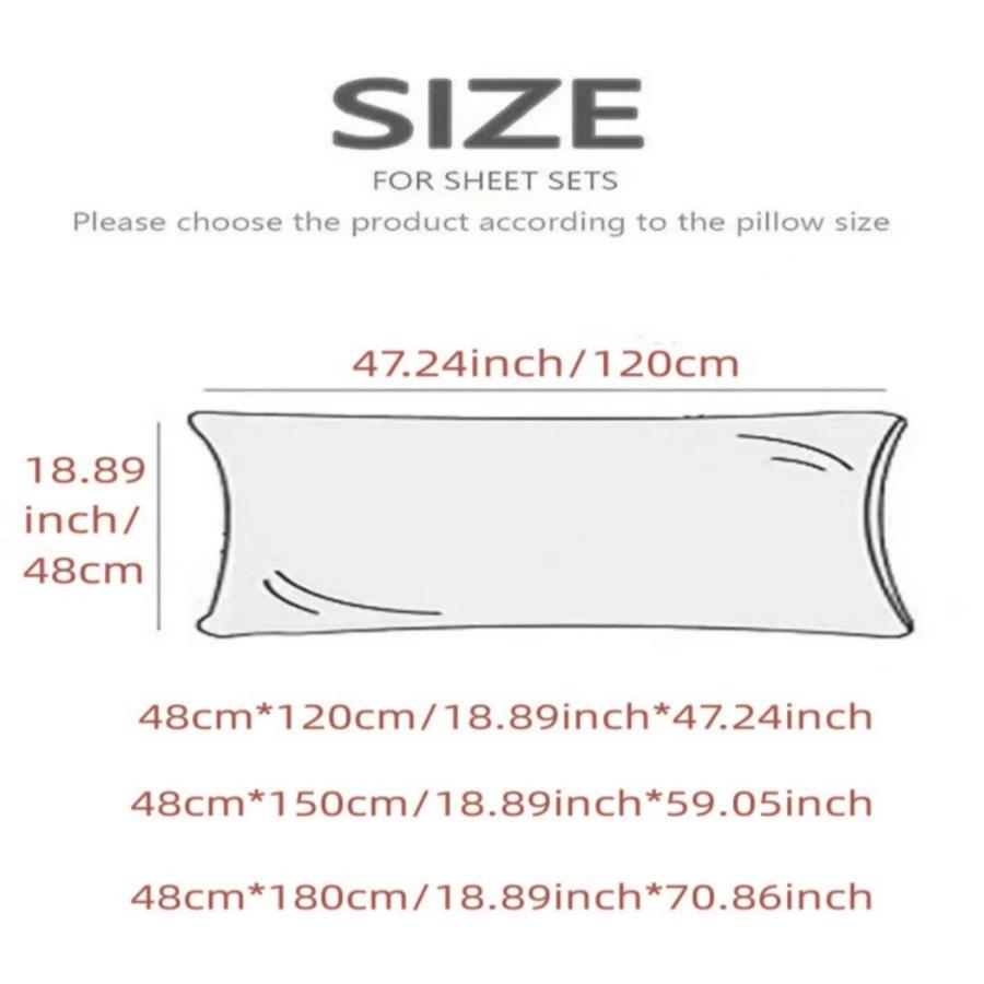 One Couple Long Pillowcase for Home Cuddle Pillowcase Extended Pillowcase 1.2m1.5m1.8m(no Core)