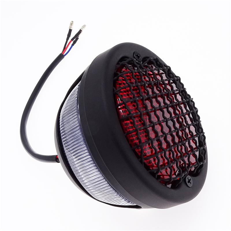 Univerzální motocykl zadní brzda červená+bílá LED koncové brzdové světlo Ozdobná svítilna SPZ Pro Kawasaki Suzuki Honda Pro Harley