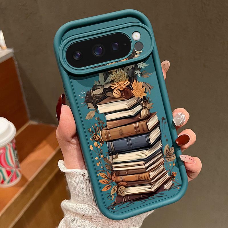 

Для Google Pixel 9 Pro XL Чехол Мультяшный Узор Книги Ударопрочный ТПУ Мягкий Чехол Для Google Pixel 8 7 Pro 8A 7A Силиконовый Чехол Крышка Funda Google Pixel 7A синий