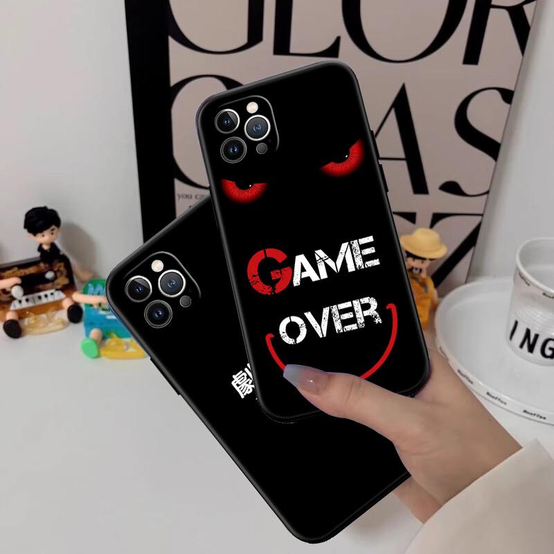 QE30 Game Over Phone Case for OPPO A40 A60 A80 A15 A16 A16K A12 A17 A17K A54 A54S A53 A53S A55 A56 A57 A98 F23