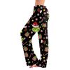 Womens Pajama Pants Sleepwear Casual Drawstring Elastic Waist Pants Comfy Straight Yoga Loose Trousers