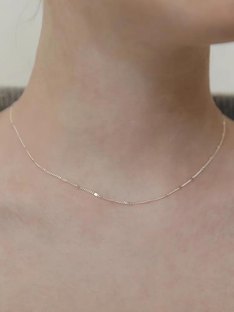 Necklace for Stainless Chain For Everyday Comes with Gift Box [Hothrty] Women, Chain, Steel, Thin, Necklace, Silver, Gold, Cute, Simple, Stylish, Use,