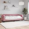 VidaXL Daybed with Mattress Pink 80x200 Cm Velvet 3197035