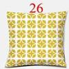 Bright Yellow Simple Geometric Series Pillow Gift Home Office Decoration  Bedroom Sofa Car Cushion Cover