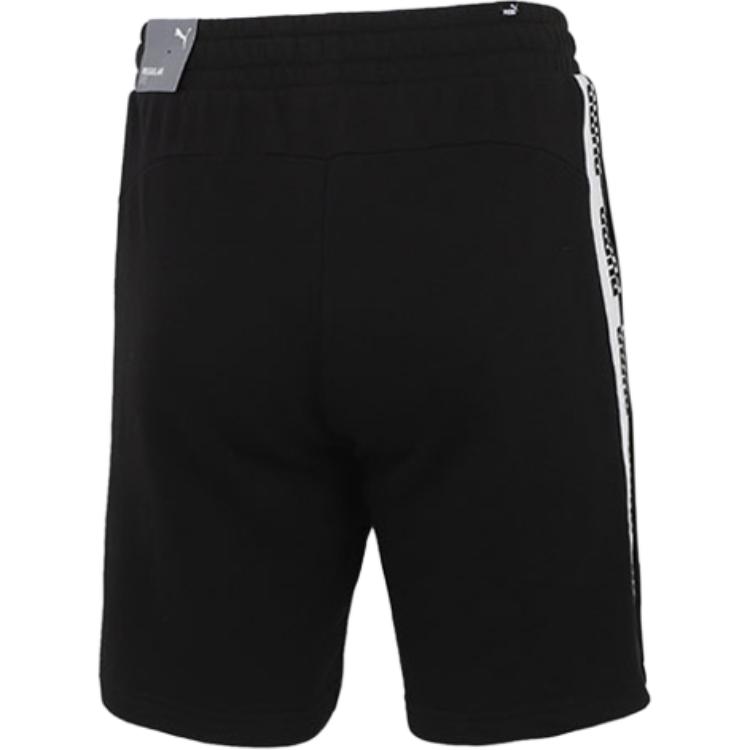 Puma Sports Training Drawstring Logo Print Knit Shorts Men Bottoms Black 588824-01