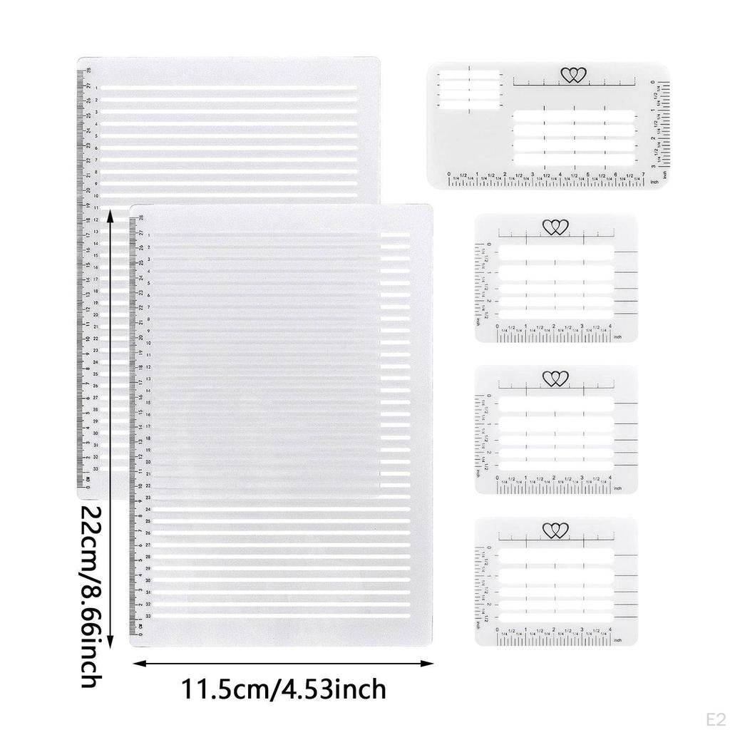 Briefumschlag Adressierhilfe Schablonen Kalligraphie Lineale Ideales Geschenk Klare Skala Scrapbooking
