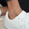 Silver 925 Snake Chain Anklet Simple Misanga [SANT BOLEN] Women's Men's (27)